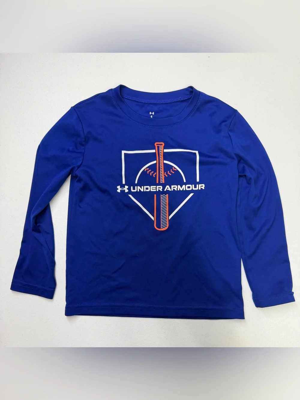 Under Armour Royal Blue Long-Sleeve Baseball Graphic Tee